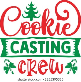 Cookie casting crew - Christmas design