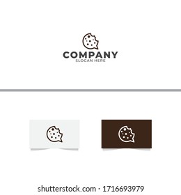 Cookie Chat Logo Design Template