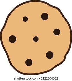 Cookie Chocolate on top Chips  svg