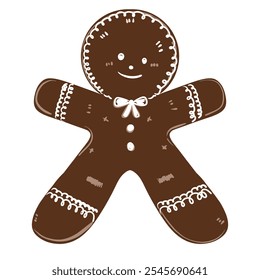 Cookie Natal clip art, Pão de gengibre para decoração arquivo vetor