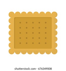 Cookie colorful bakery product icon. Vector illustration of bakery product isolated on white background
