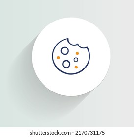 cookie consent icon vector design svg