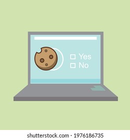 Cookie consent management in PDPA concept svg