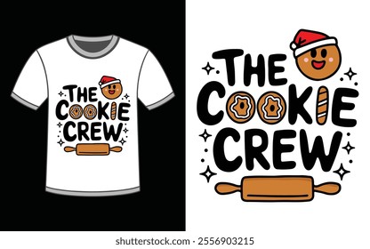 The cookie Crew t-Shirt Design Vector Illustration.