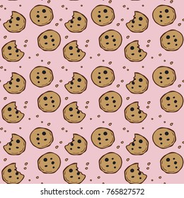 Cookie Crumb Pattern Background