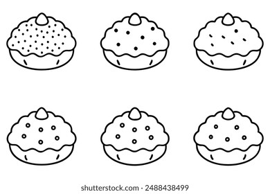 Cookie Crumble line art treat outline