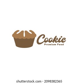 cookie cupcake chocolate logo design vector graphic symbol icon sign illustration creative idea