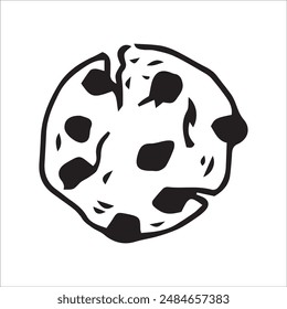 	
Cookie, süße Doodle-Stil Illustration