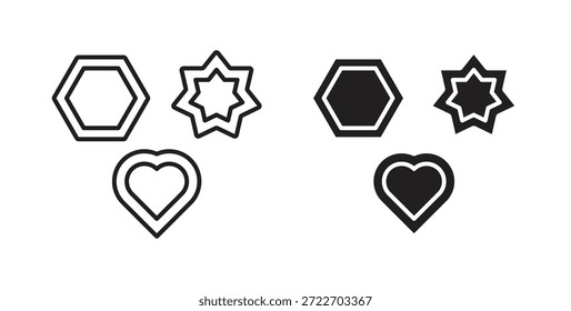 Cookie-Cutter-Symbol, einzelne Vektorgrafik. Vektorpiktogramm für Web und App