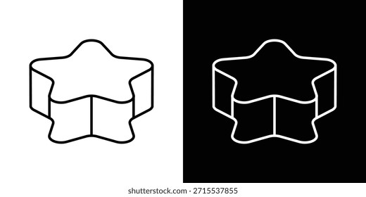 Icono de cortador de galletas en diseño de línea. Iconos de trazo editables.