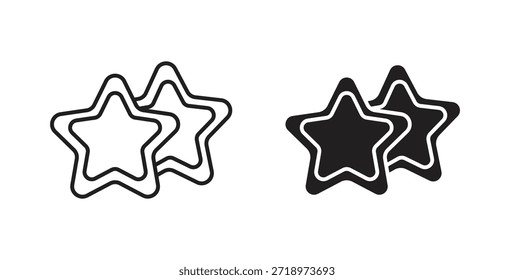 Ícone do cortador de cookies. Símbolo, ilustração de logotipo. conjunto de ícones gráficos