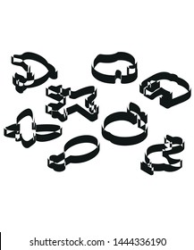 
Cookie Cutter Icons vector symbol icon