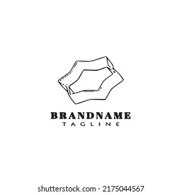 cookie cutter logo cartoon icon design template black modern isolated concept illustration
