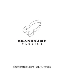 cookie cutter logo cartoon icon design template concept modern isolated vector illustration