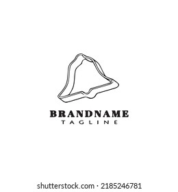 cookie cutter logo cartoon icon design template black modern isolated vector illustration