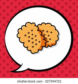 cookie doodle, speech bubble