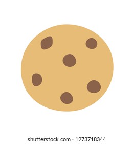 Cookie emoji vector