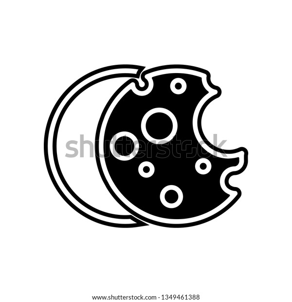 Cookie File Data Icon Element General Stock Vector Royalty Free