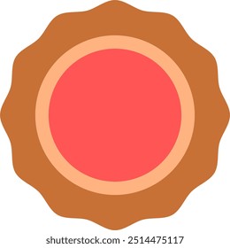 Cookie with filling. Cookie icon.