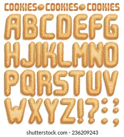 Cookie Font, Full ABC A-Z  Part 1/2