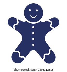 
Cookie, gingerbread, man  Isolated Vector icon which can easily modify or edit
