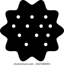 cookie glyph icon illustration vector