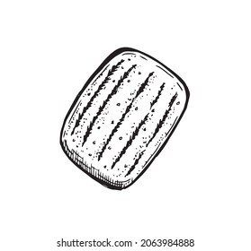 Cookie hand drawn illustration. Vector.