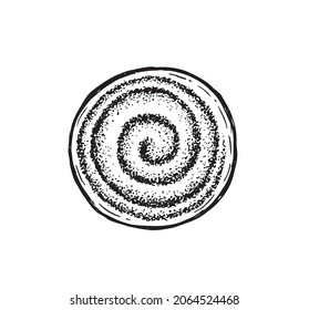 Cookie handgezeichnet Illustration. Vektorgrafik.
