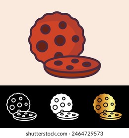 The Cookie icon adds a delightful and enticing touch to bakery websites, culinary blogs, and snack-themed projects.