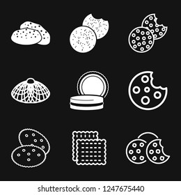 Cookie icon. Biscuit cookie or biscotti vector icon