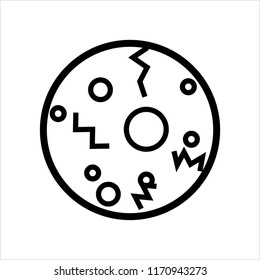 Cookie Icon, Biscuit Icon Vector Art Illustration