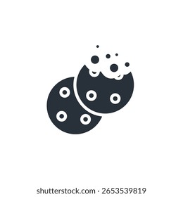 cookie icon collection . design style with background