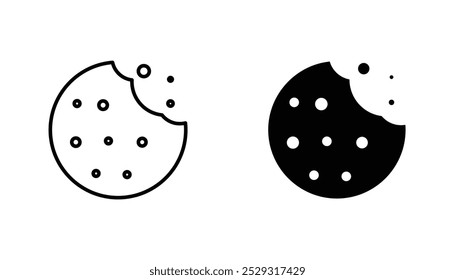 Concepto de icono de cookie. Vector de acciones