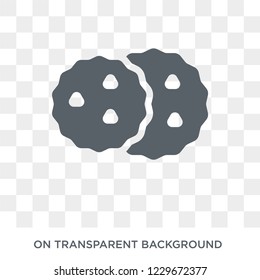 Cookie icon. Cookie design concept from Christmas collection. Simple element vector illustration on transparent background.