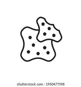 Cookie icon design isolated on white background
