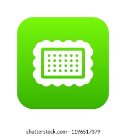 Cookie icon digital green for any design isolated on white vector illustration