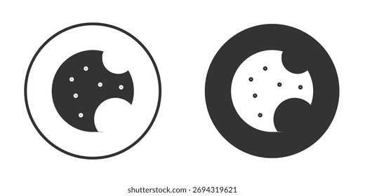 Cookie icon doodle vectors, vector illustration