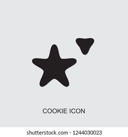 cookie icon. filled cookie icon from party collection. Use for web, mobile, infographics and UI/UX elements. Trendy cookie icon.