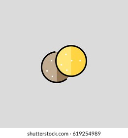 cookie icon flat design