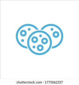 cookie icon flat vector logo design trendy illustration signage symbol graphic simple