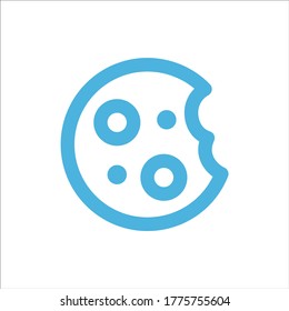 cookie icon flat vector logo design trendy illustration signage symbol graphic simple