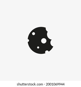 Cookie icon for food and culinary UI design of websites, mobile apps.