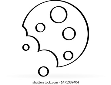 cookie icon, food vector illustration