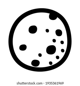 Cookie icon isolated vector illustration. High quality black style vector icon