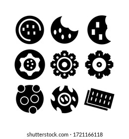 cookie icon or logo isolated sign symbol vector illustration - Collection of high quality black style vector icons
