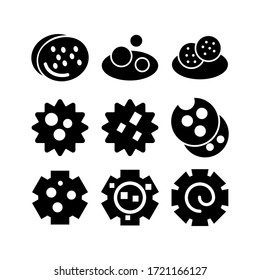 cookie icon or logo isolated sign symbol vector illustration - Collection of high quality black style vector icons
