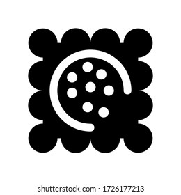 cookie icon or logo isolated sign symbol vector illustration - high quality black style vector icons
