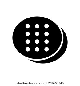 cookie icon or logo isolated sign symbol vector illustration - high quality black style vector icons
