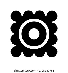 cookie icon or logo isolated sign symbol vector illustration - high quality black style vector icons
