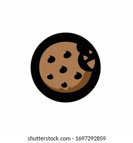 cookie icon logo, pastry vector logo